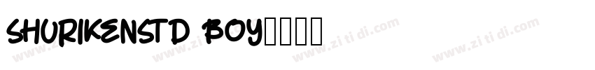ShurikenStd Boy字体转换